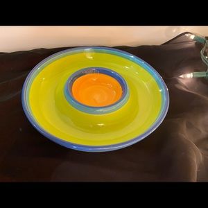 Libby Mexican chip and dip party ware